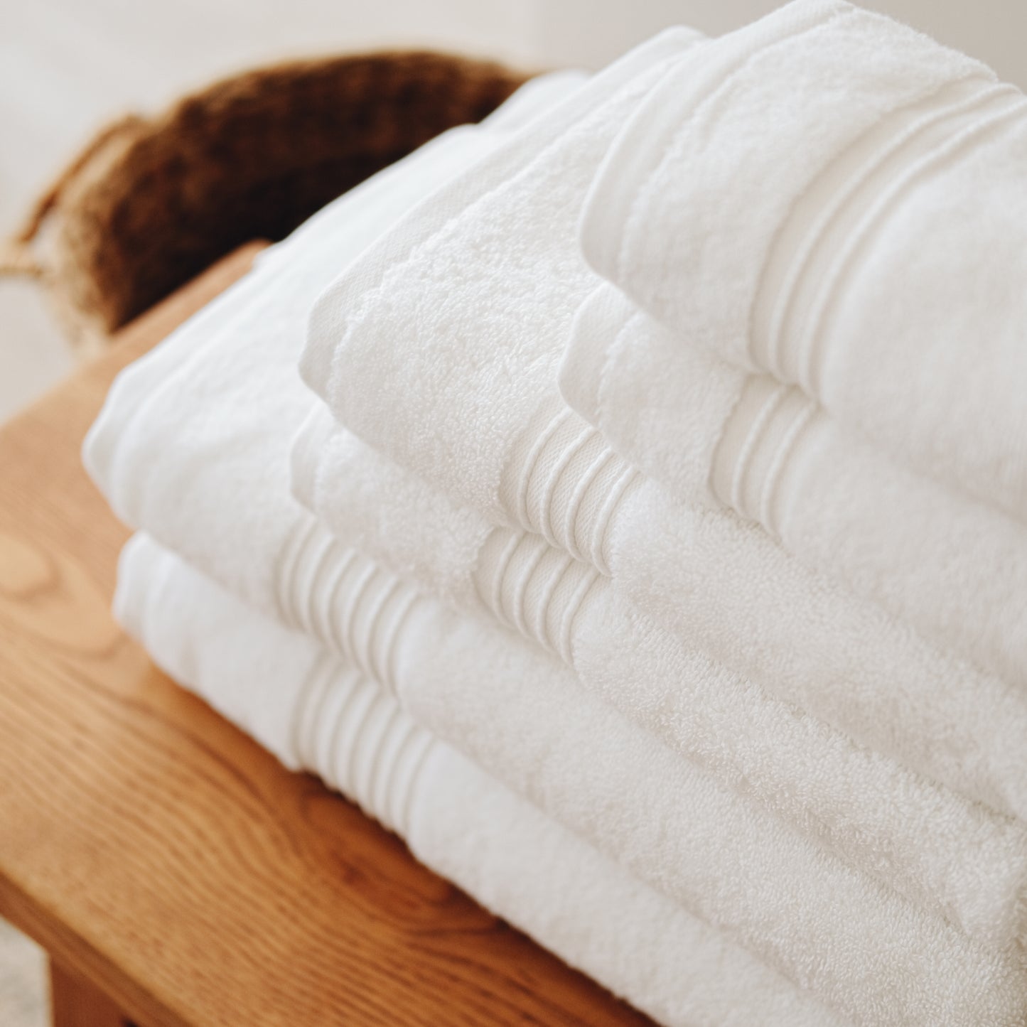 Milara Mila 6-Piece Super-Plush Towel Bundle – All White | Turkish Cotton