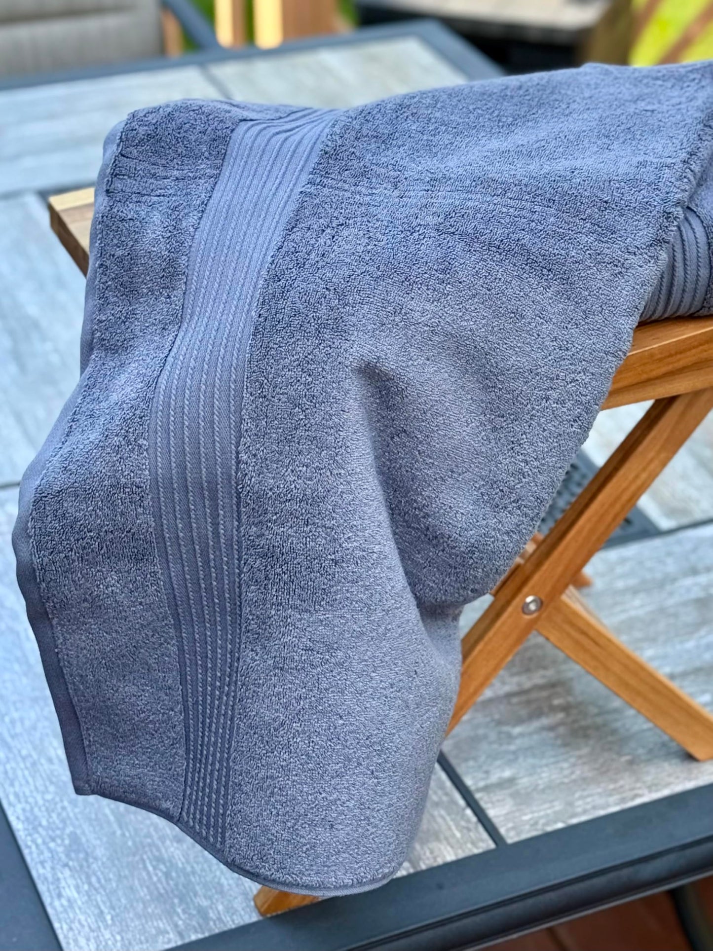 Milara Turkish Super-Plush Bath Towels Set 2-Piece, Anthracite (Dark Gray) Turkish Bath Towels, (27 x 54 Inches)