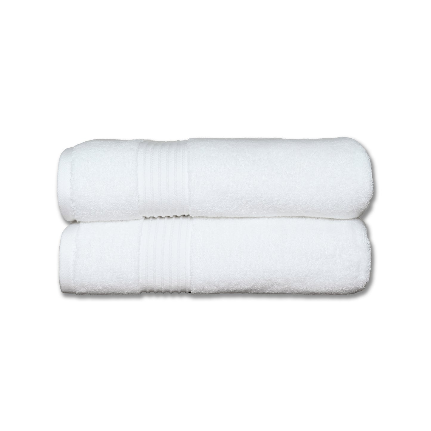 Lara - Hand Towels, 2-Piece Set, 700 GSM, White, Turkish Combed Cotton