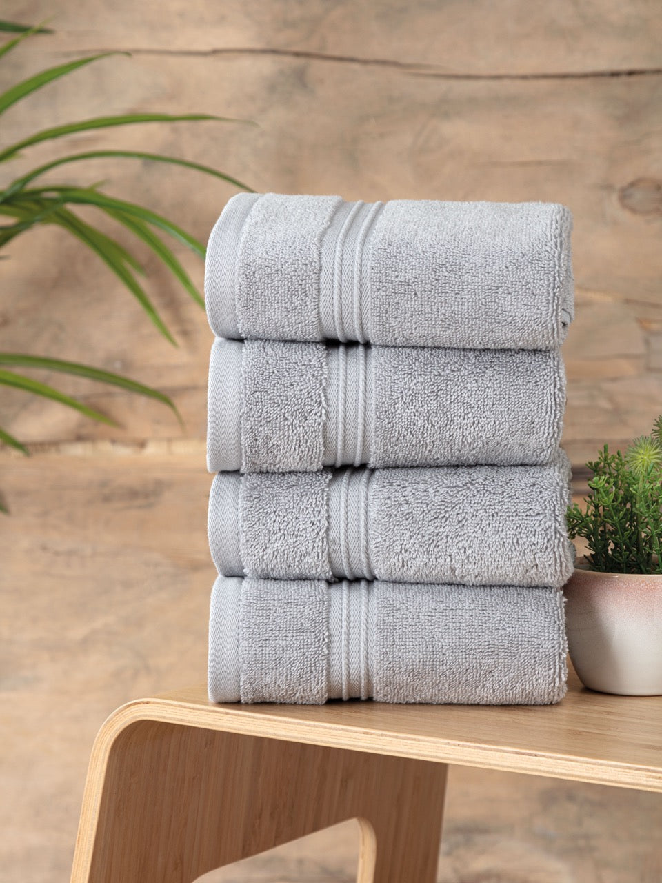 Super-Plush Turkish Cotton Wash Cloths Set of 4